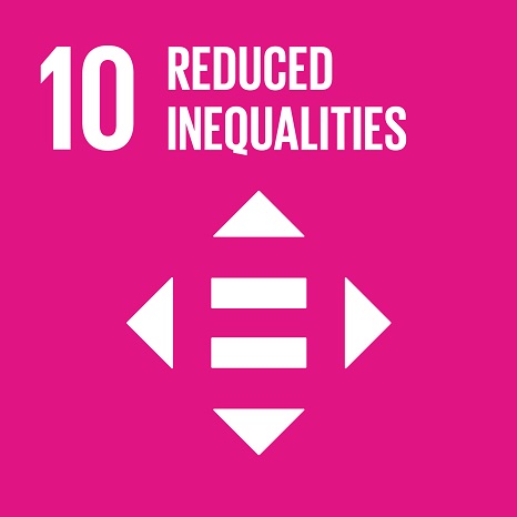 Official SDG 10: Reduced Inequalities logo